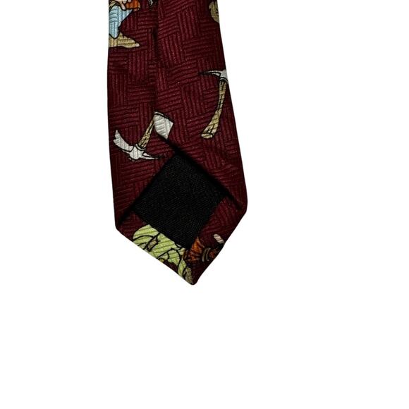 Disney Snow White And The Seven Dwarfs Diamonds Cartoon Vintage Necktie - Picture 7 of 7
